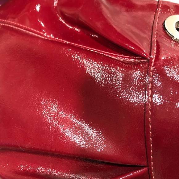 Coach Red Leather Crossbody/Shoulder Bag Purse EUC - Picture 8 of 10